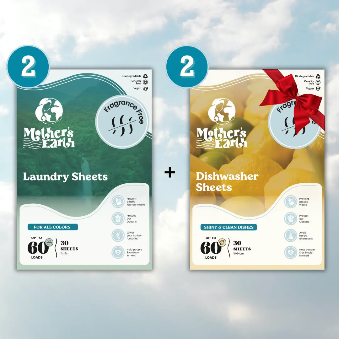 Eco-Friendly Laundry Sheets + Dishwasher Sheets Mother's Earth