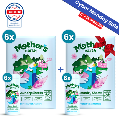 Feuilles De Lessive Écologiques + Perles Parfumées