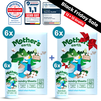 Feuilles De Lessive Écologiques + Perles Parfumées