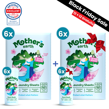 Feuilles De Lessive Écologiques + Perles Parfumées