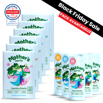 Feuilles De Lessive Écologiques + Perles Parfumées