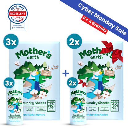 Feuilles De Lessive Écologiques + Perles Parfumées