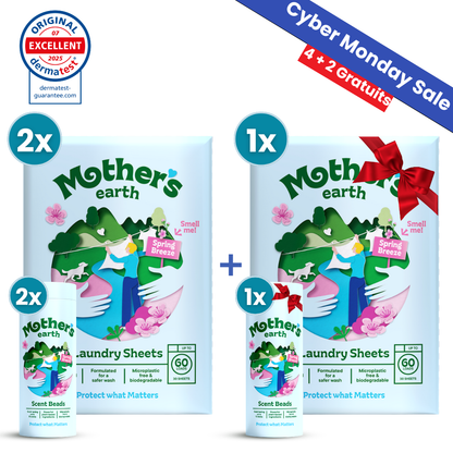 Feuilles De Lessive Écologiques + Perles Parfumées