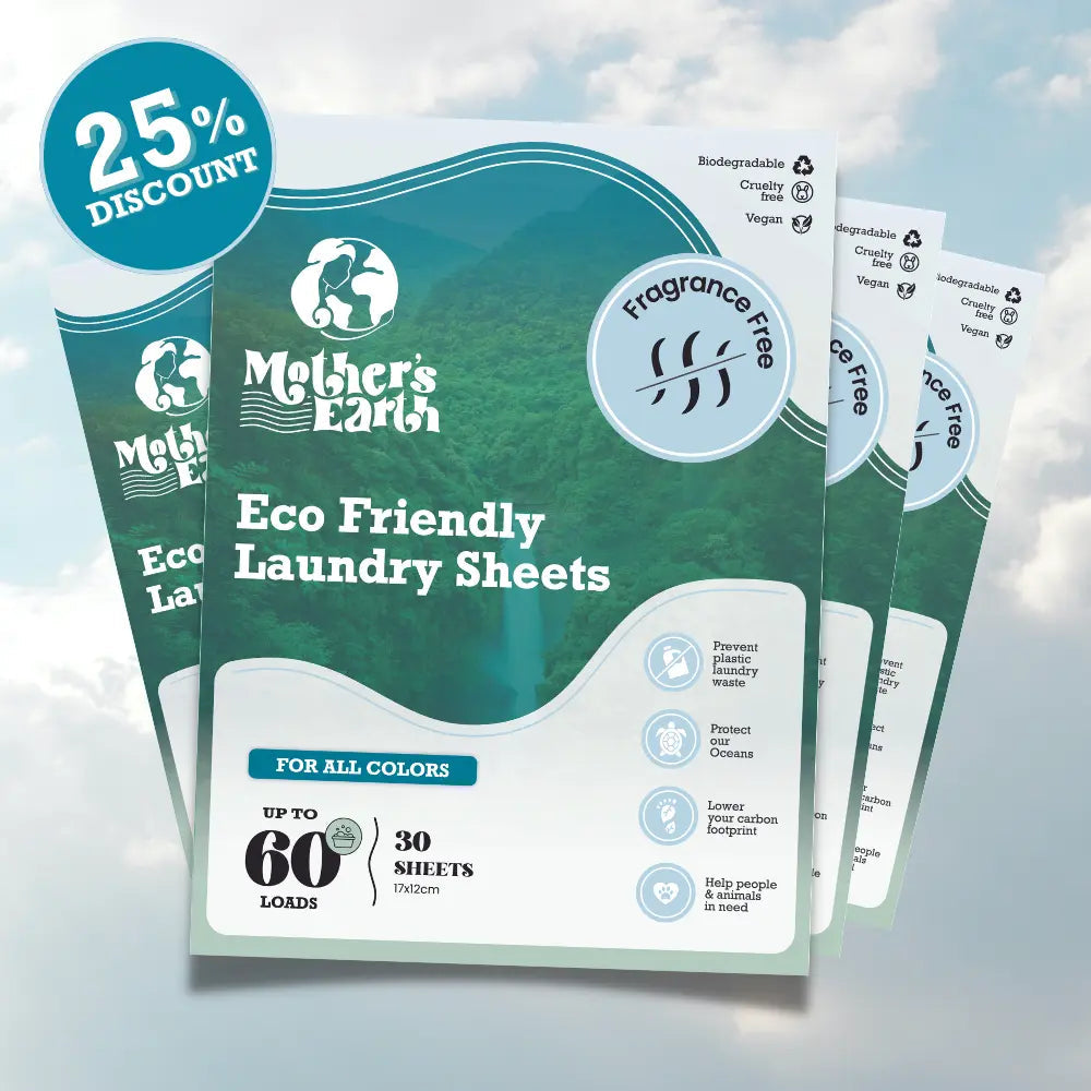 Eco-Friendly Laundry Sheets 240 Washes Mother's Earth Worldwide