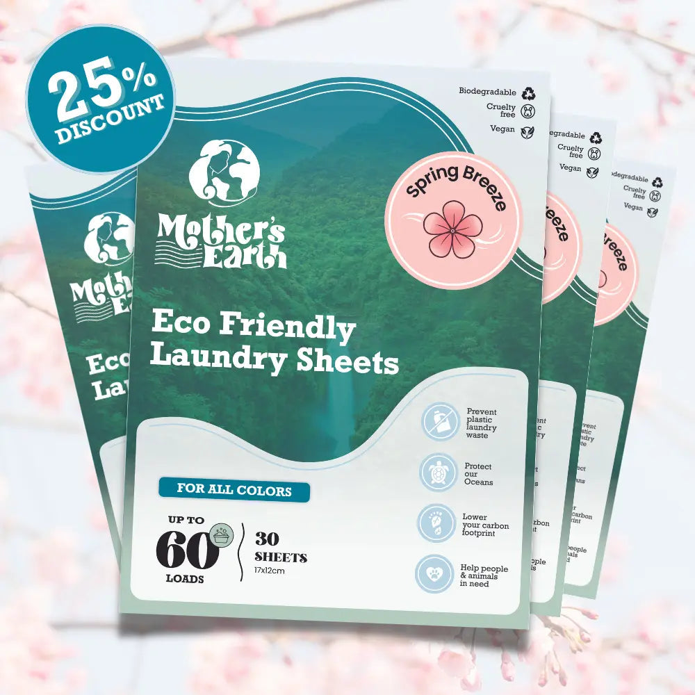 Eco-Friendly Laundry Sheets 240 Washes Mother's Earth Worldwide