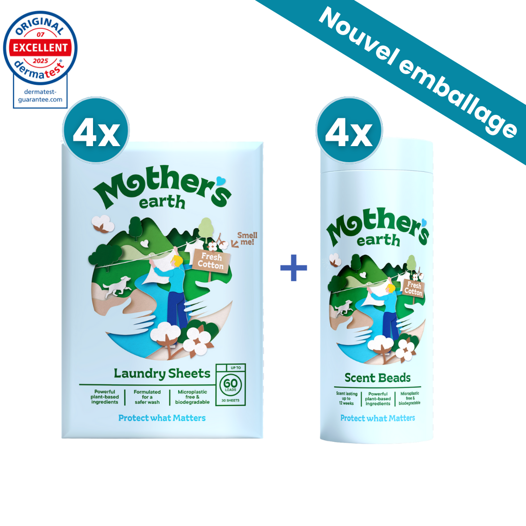 Lot Avantage Bandes de Lessive Écologiques + Perles Parfumées