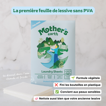 La première feuille de lessive sans PVA d'Europe