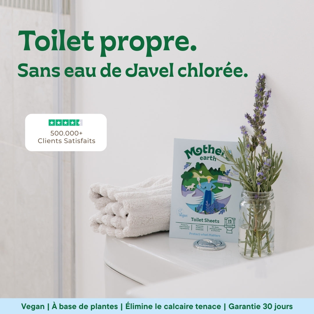 Feuilles Nettoyantes Toilettes 🧼