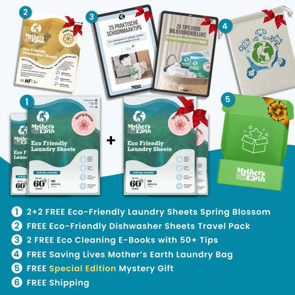 Eco-Friendly Laundry Sheets 240 Washes Mother's Earth Worldwide