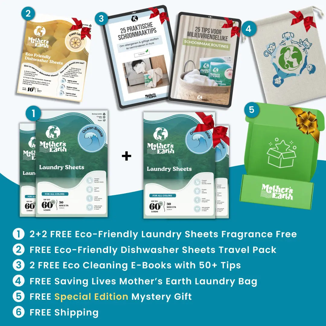Eco-Friendly Laundry Sheets 240 Washes Mother's Earth Worldwide