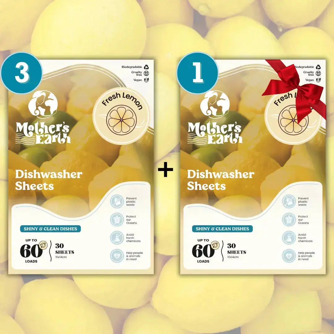 Eco-Friendly Dishwasher Sheets | One Timer Offer Mother's Earth