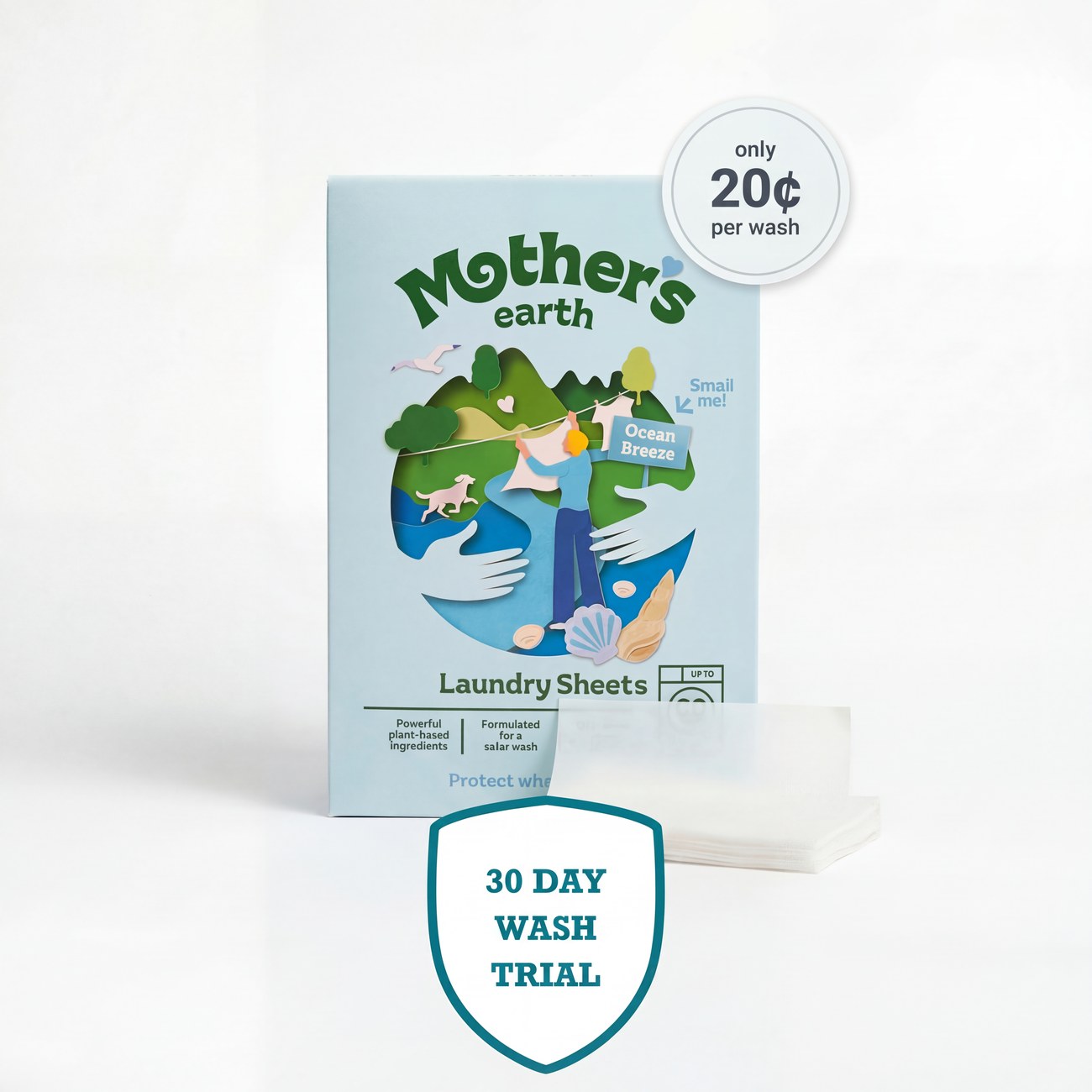 Mother's Earth Laundry Sheets pack
