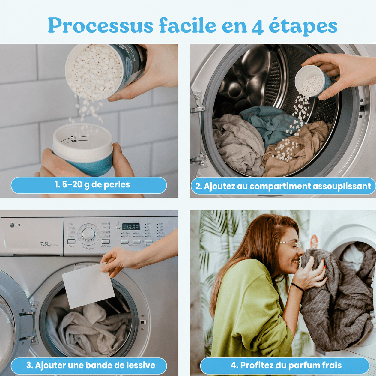 Lot Avantage Feuilles de Lessive + Perles Parfumées